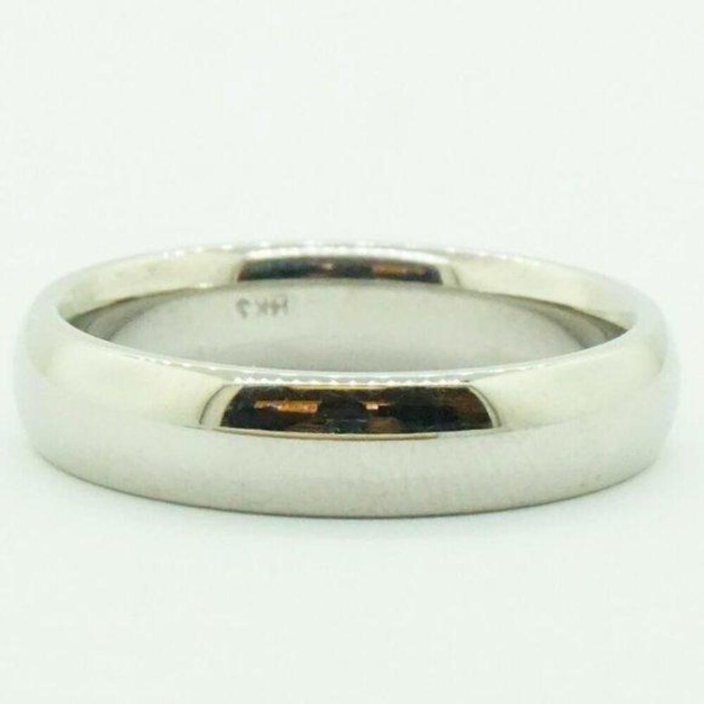 Estate 14k White Gold Wedding Band Ring Size 10 Vintage Style Unisex Jewelry